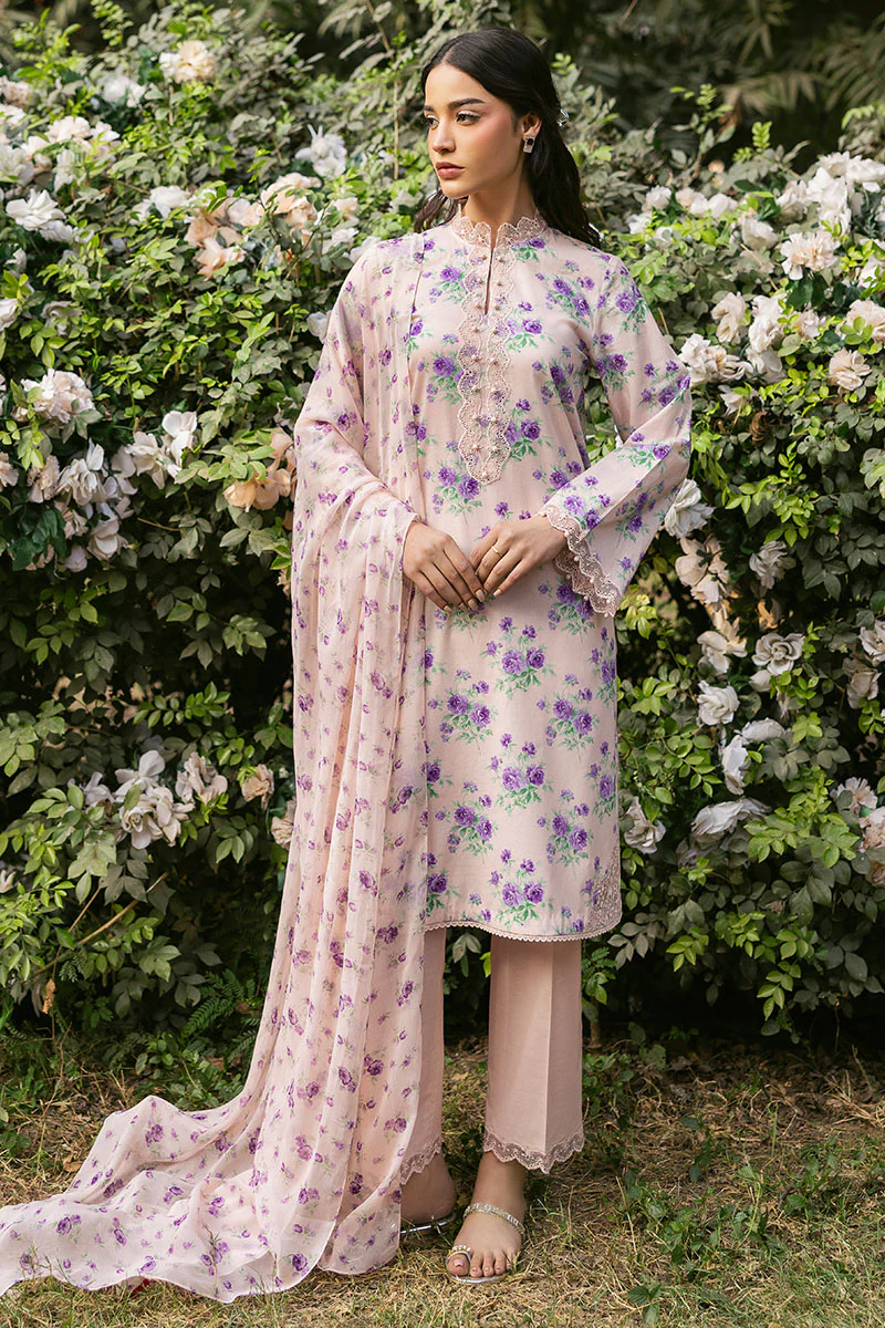 ROSY AFFAIR-3PC PRINTED LAWN SUIT - Image 6