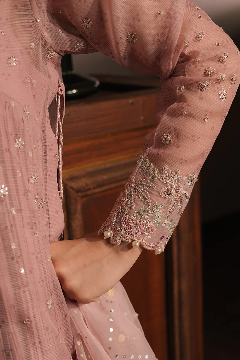ROSY WHISPER-4PC NET EMBROIDERED SUIT - Image 4