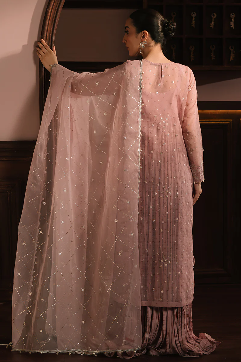 ROSY WHISPER-4PC NET EMBROIDERED SUIT - Image 7