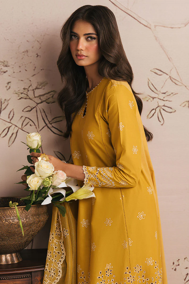AMBER GLOW-3PC CHIKANKARI SUIT - Image 5