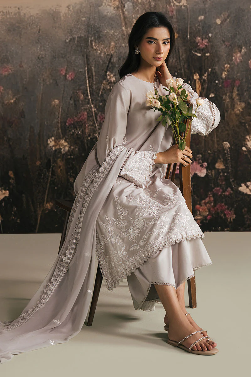 ASH ROSE-3PC LAWN EMBROIDERED SUIT - Image 3