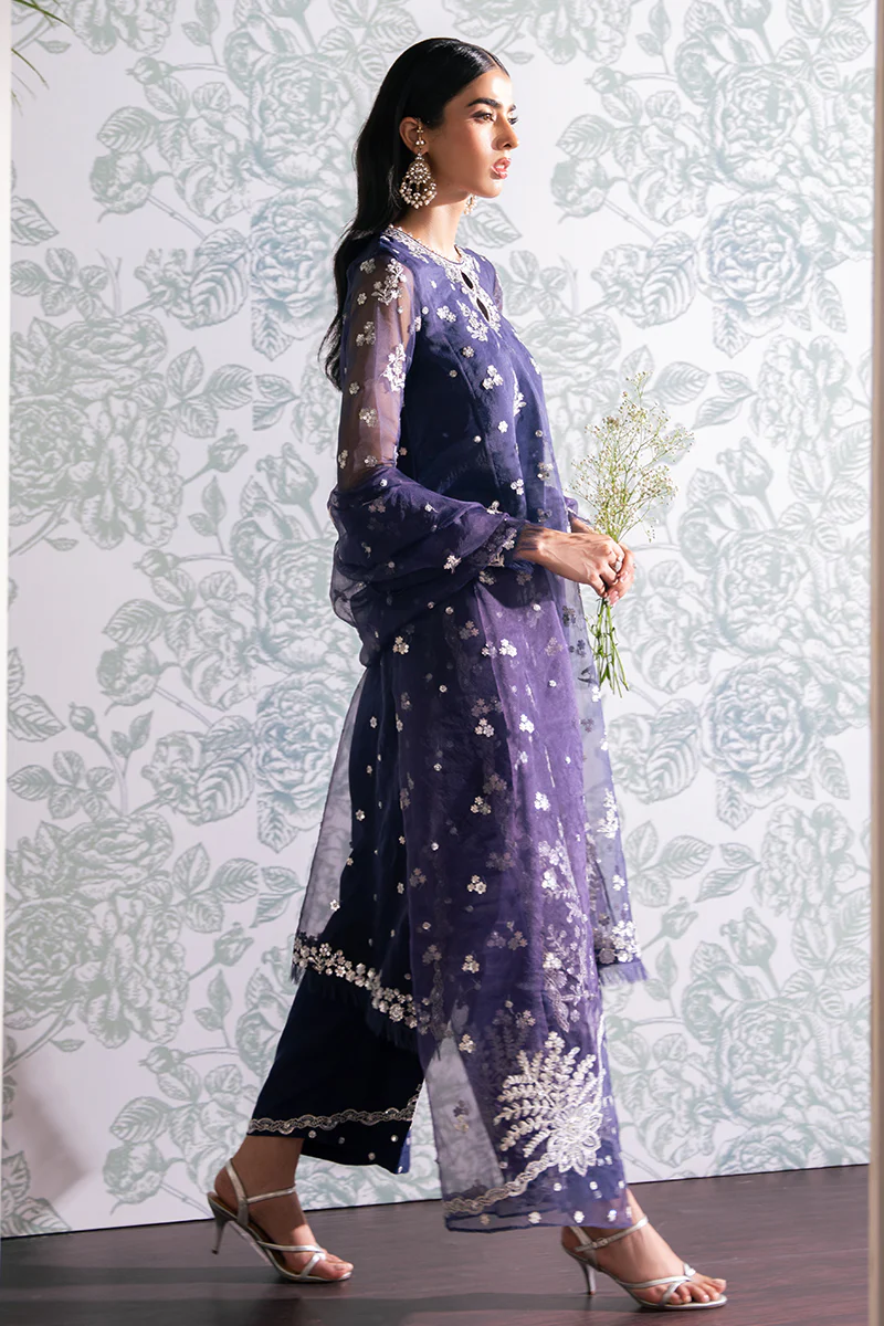ASTRAL AURA-4 PC EMBROIDERED ORGANZA SUIT - Image 6