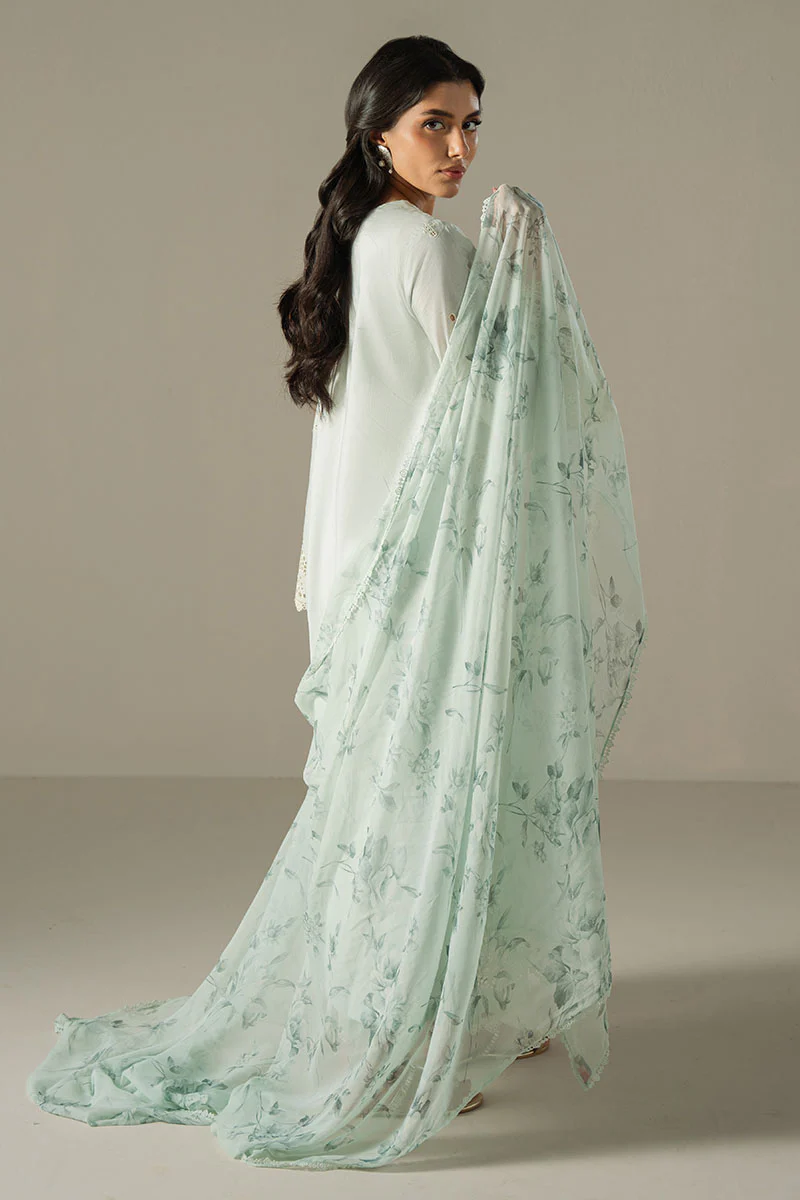 BLUE AURA-3PC CHIKANKARI SUIT - Image 9