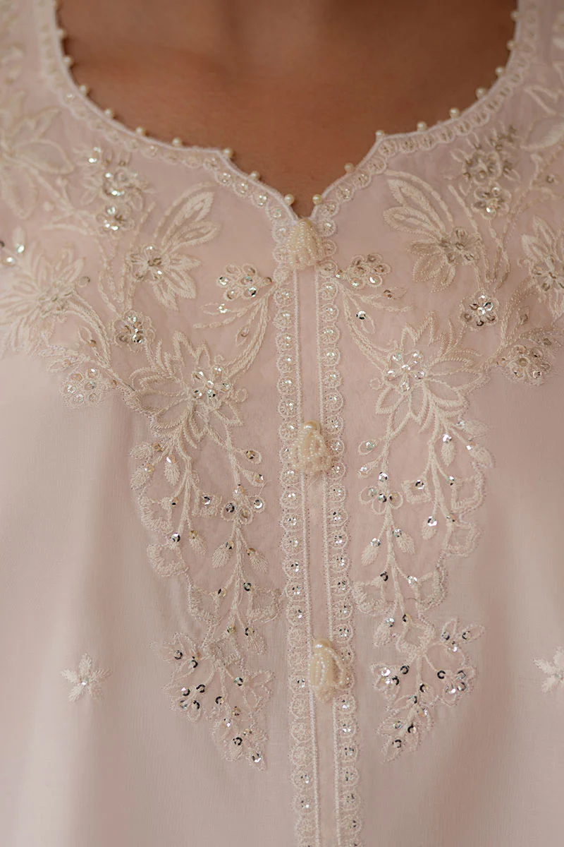CHERRY BLOSSOM- 3PC EMBROIDERED LAWN SUIT - Image 2