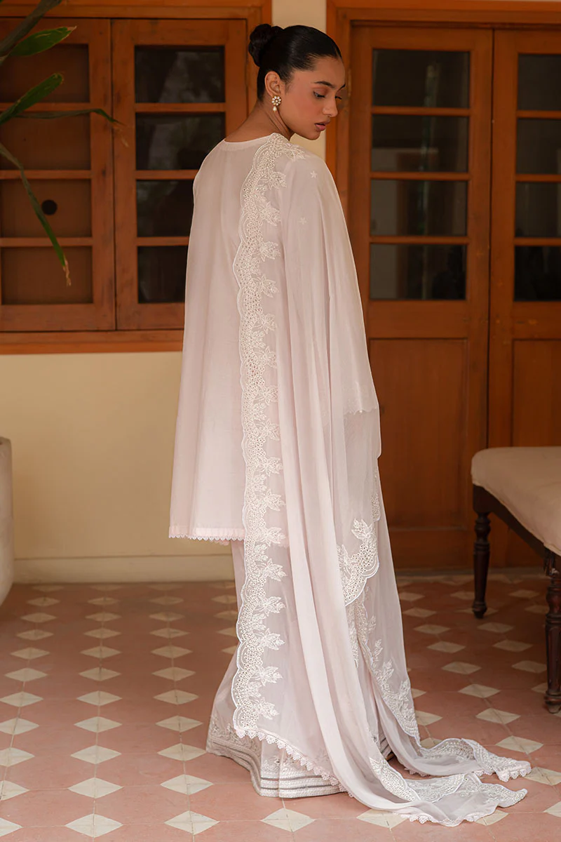 CHERRY BLOSSOM- 3PC EMBROIDERED LAWN SUIT - Image 7