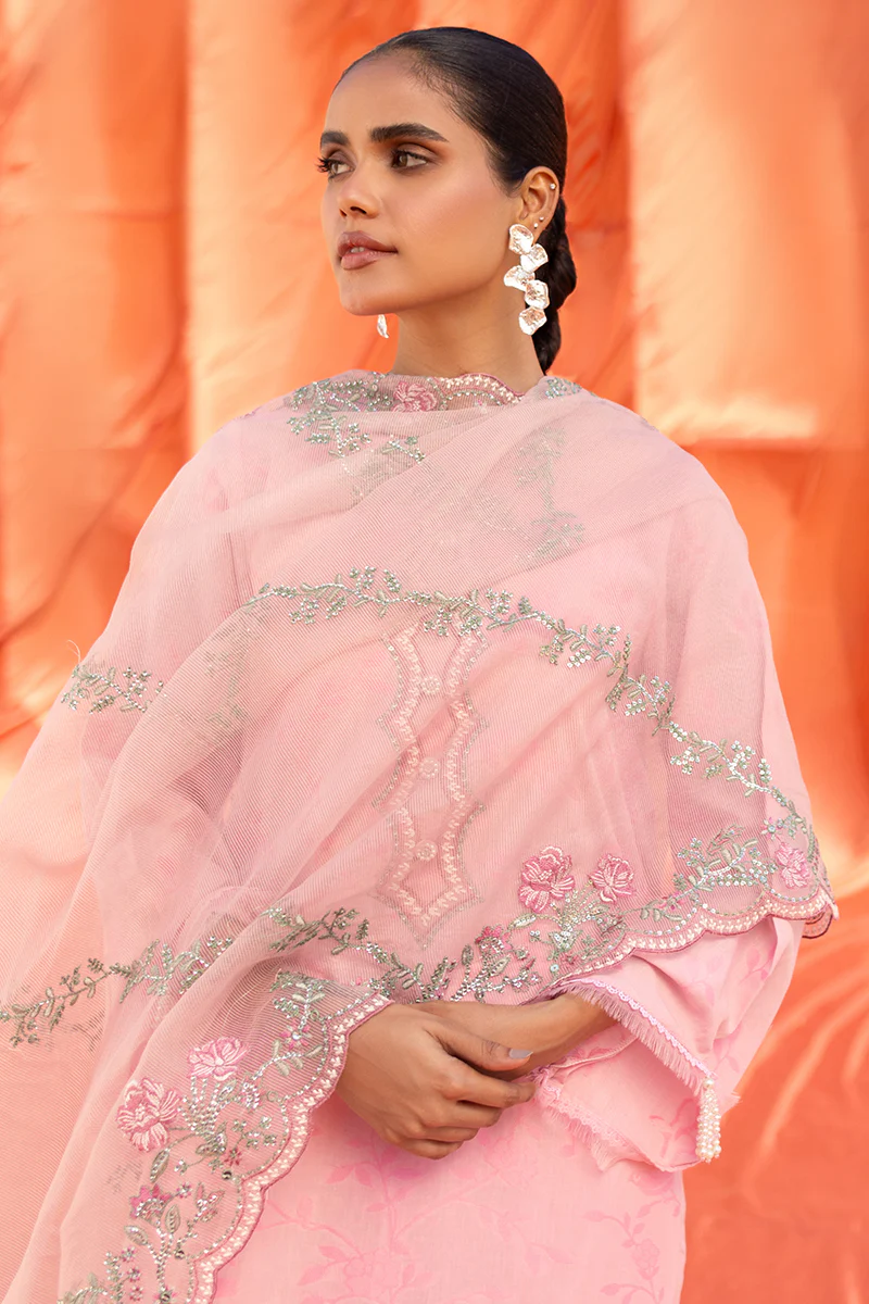 CLUSTER GLOW-3 PIECE COTTON JACQUARD SUIT - Image 3