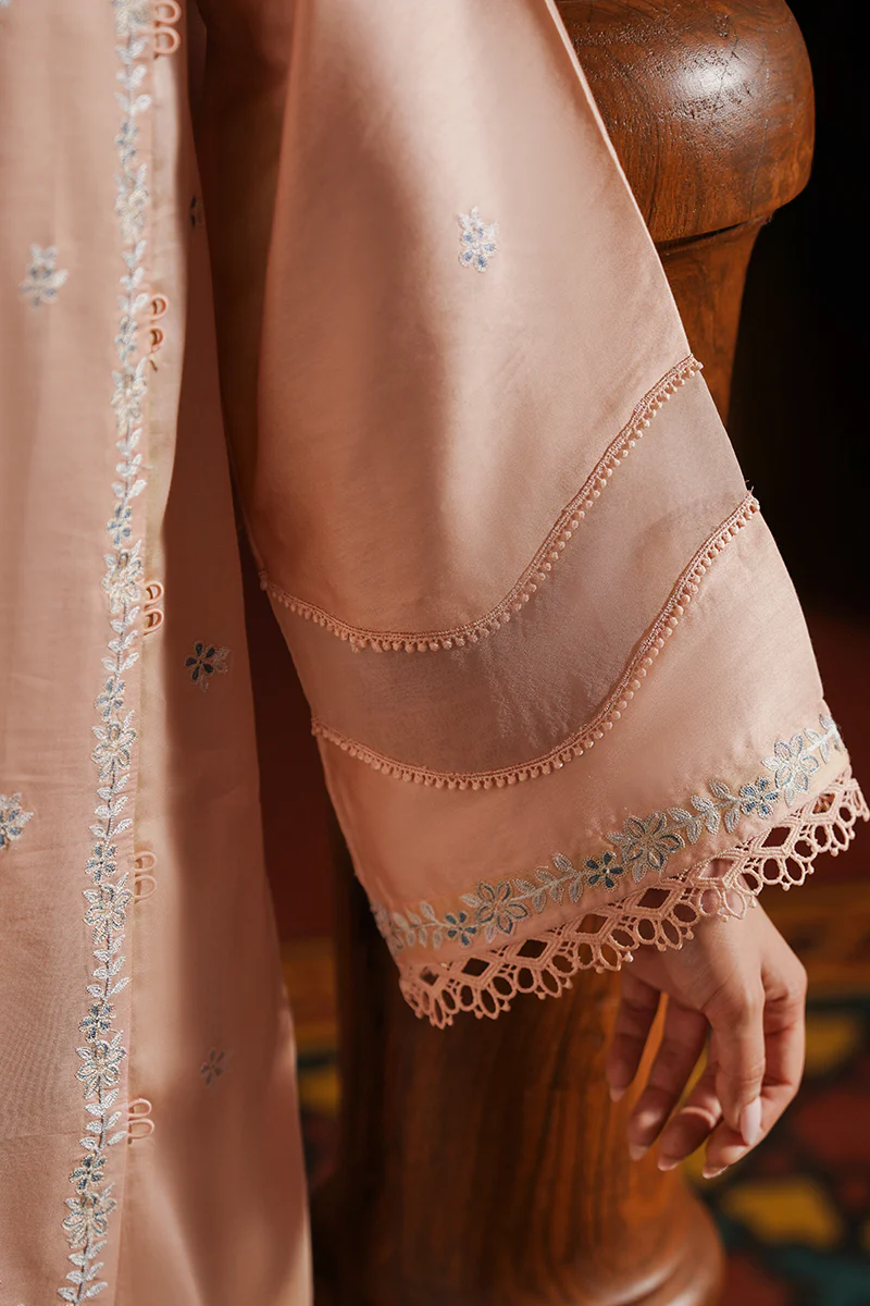 CORAL CHARM-3PC SATIN EMBROIDERED SUIT - Image 3