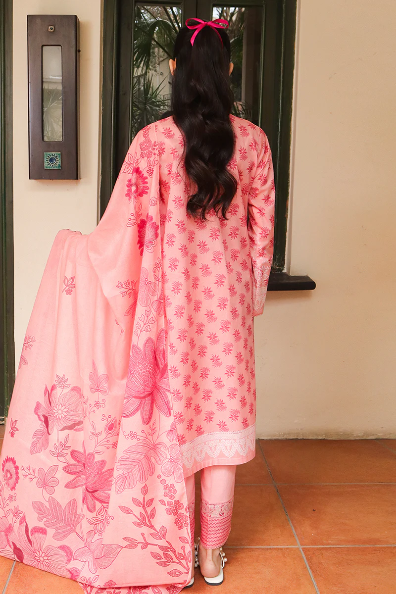 CORAL DELUXE-3 PIECE PRINTED LAWN SUIT - Image 6