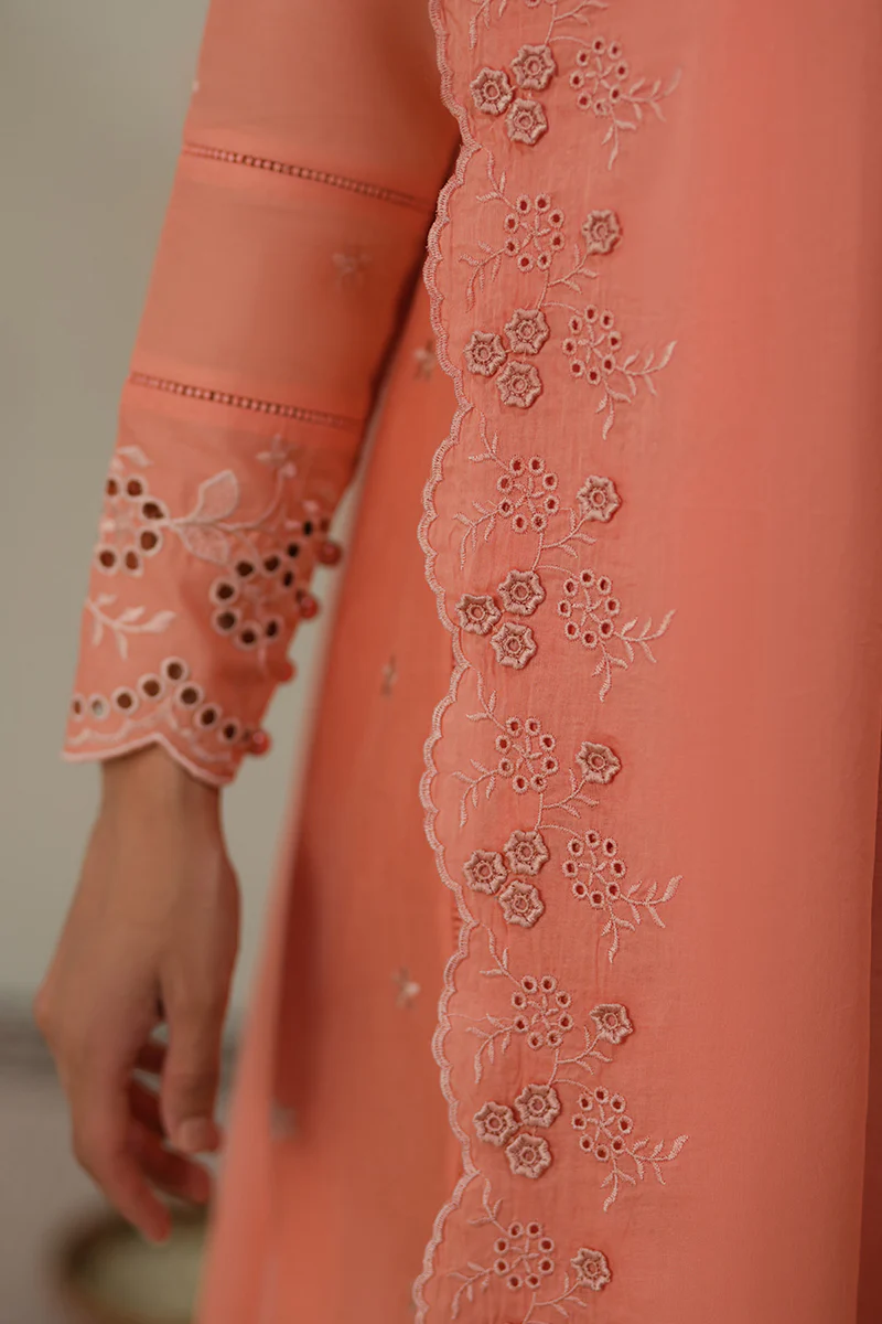 CORAL HAZE-3 PC CHIKANKARI SUIT - Image 2