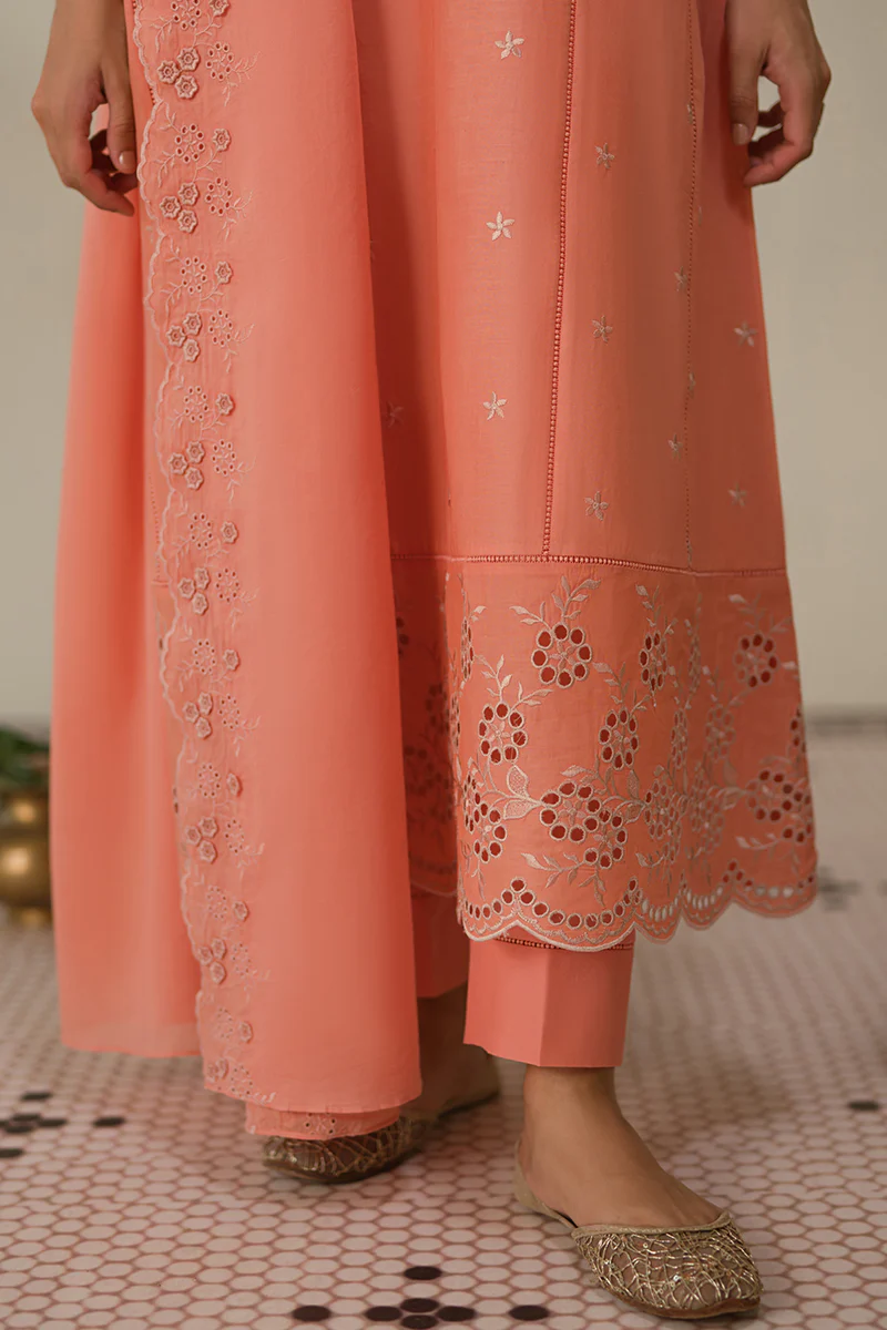 CORAL HAZE-3 PC CHIKANKARI SUIT - Image 3