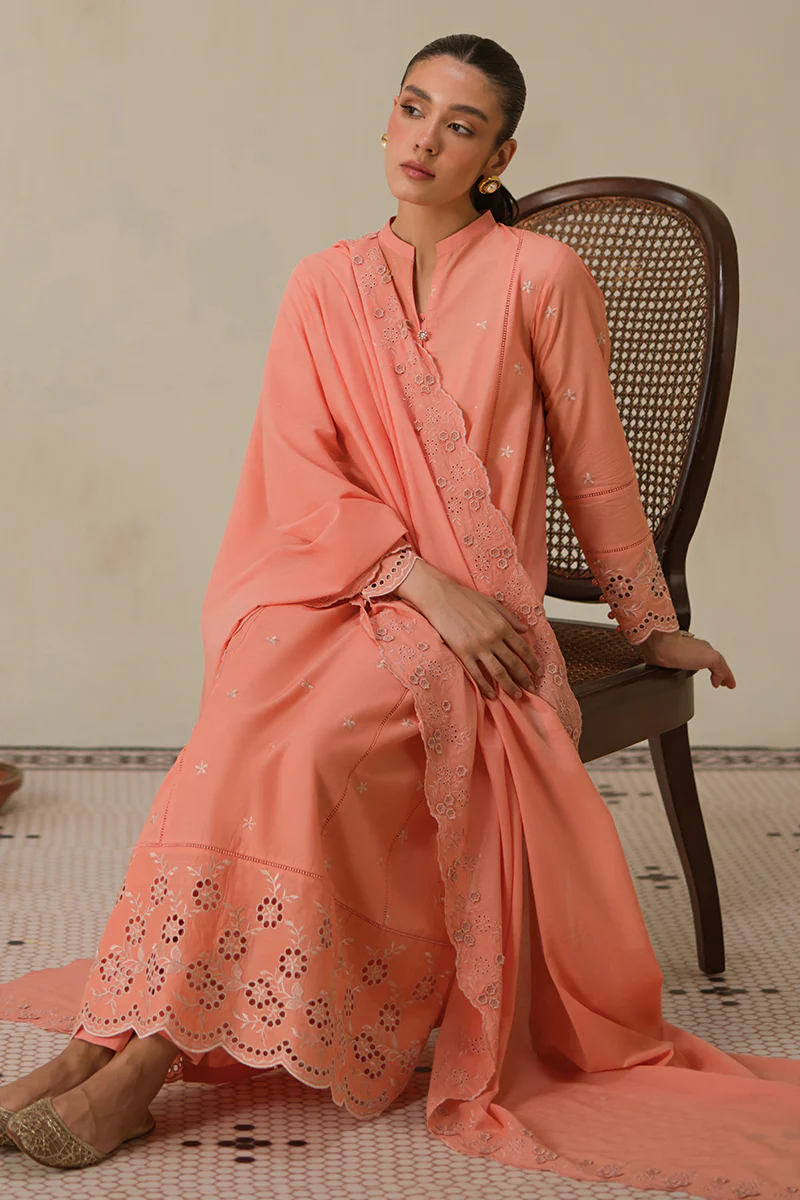 CORAL HAZE-3 PC CHIKANKARI SUIT - Image 6