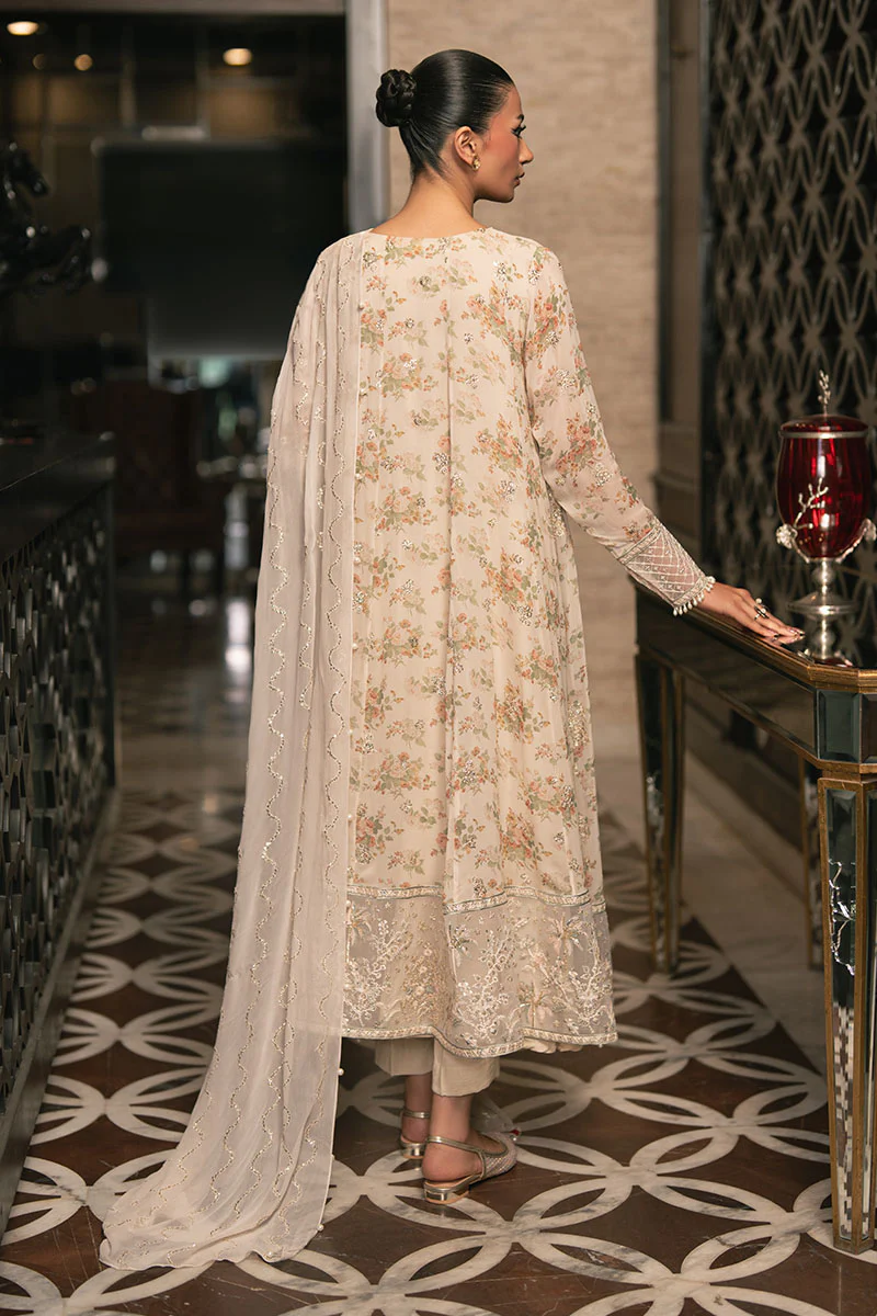 CRYSTAL DOVE-4PC EMBROIDERED CHIFFON SUIT - Image 6
