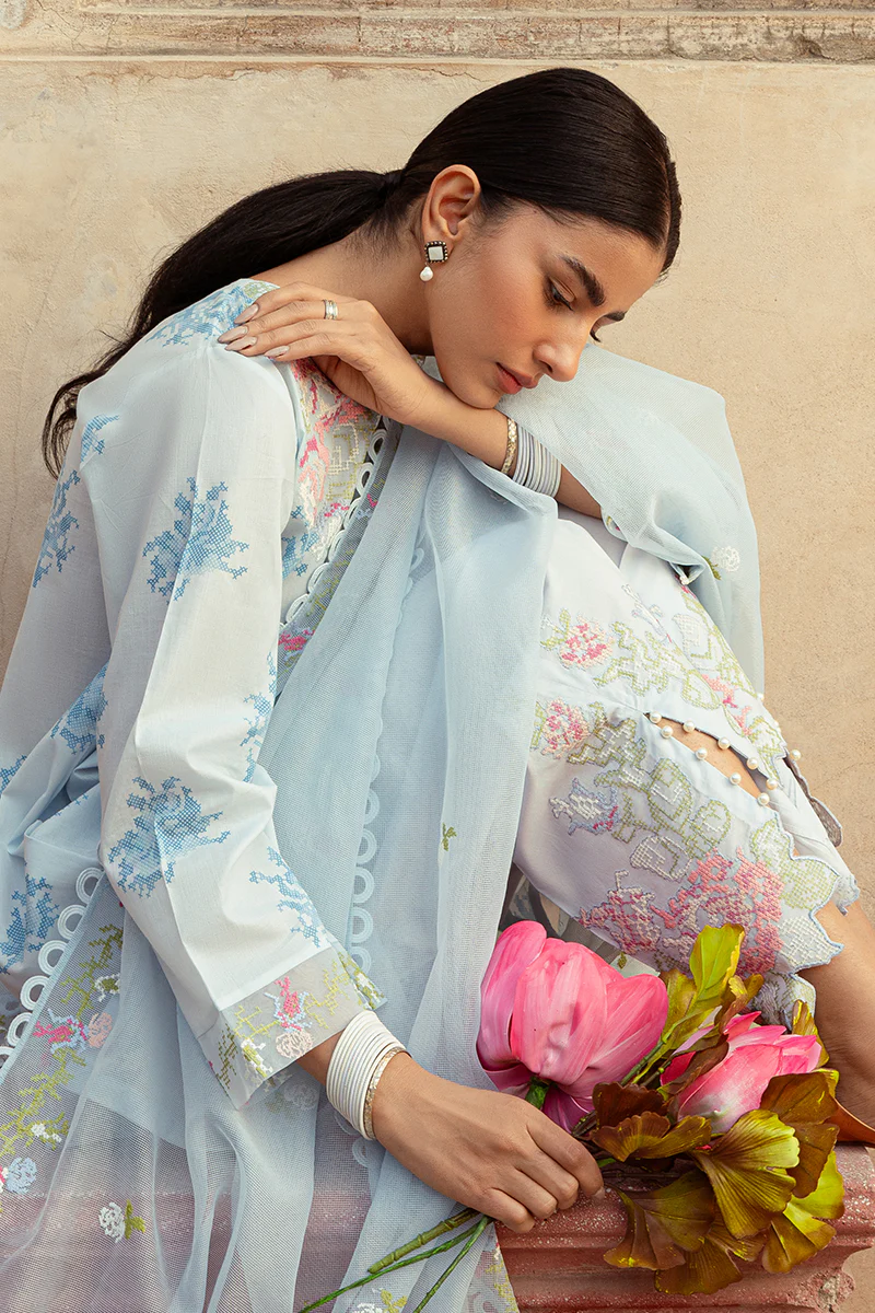 DAWN MIST-3 PIECE LAWN PRINTED SUIT - Image 6