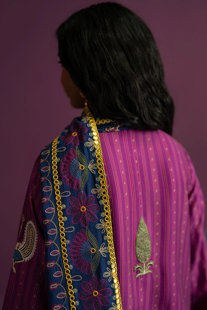 DREAMY PINK-3 PC (SHIRT, TROUSER & DUPATTA) - Image 3