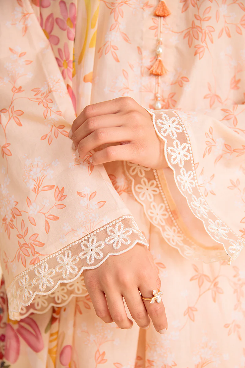 DUSKY ROSE-3 PIECE PRINTED LAWN SUIT - Image 2