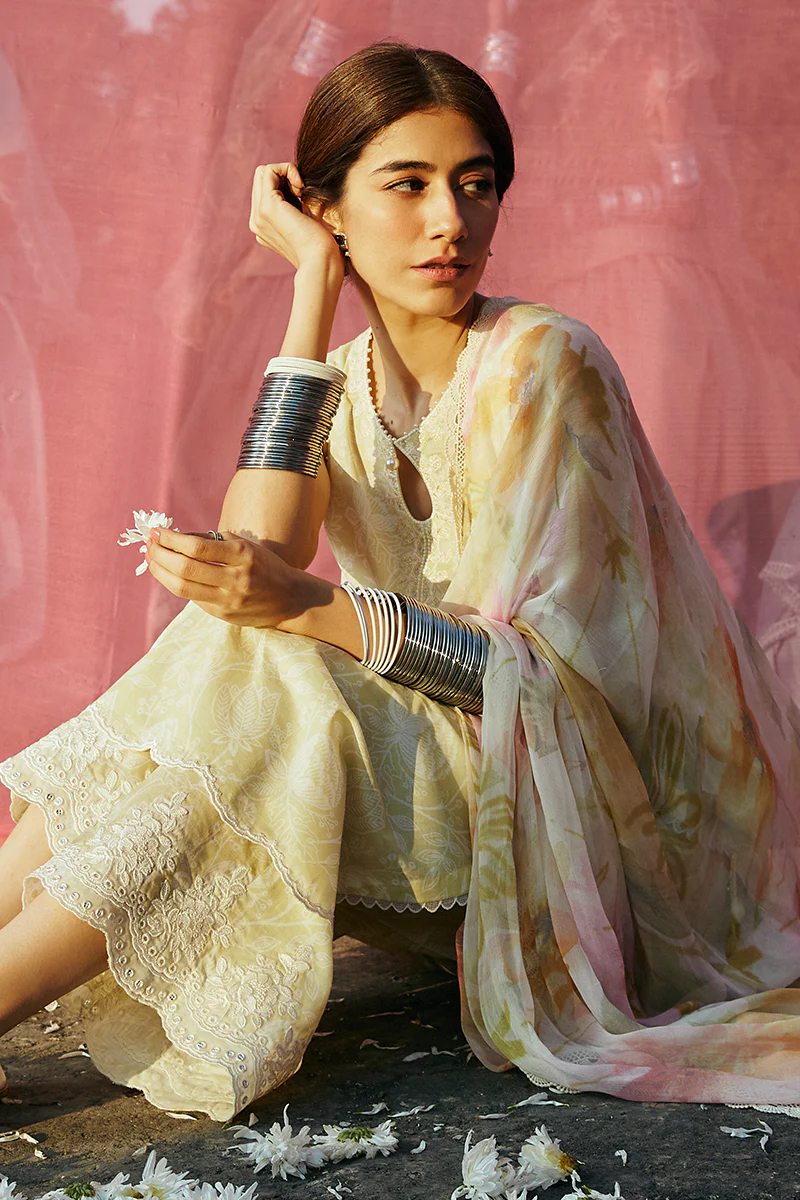 DUSTY BLOOM-3 PIECE LAWN PRINTED SUIT - Image 5