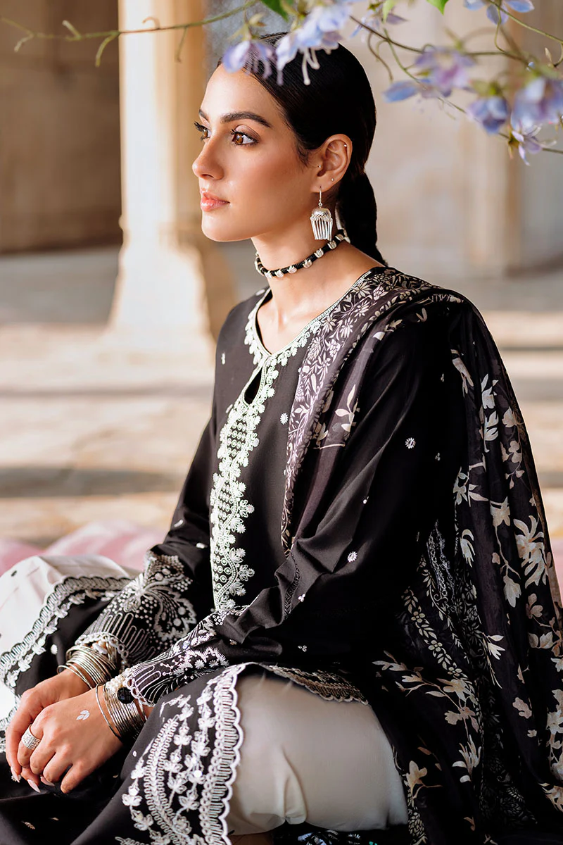 EBONY VOGUE-3PC EMBROIDERED LAWN SUIT - Image 3