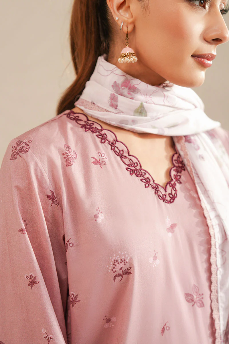 FLORAL BLUSH-3 PIECE PRINTED LAWN SUIT - Image 4