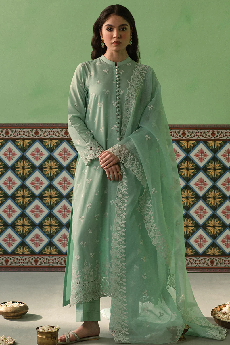 FLORAL WAVE-3 PIECE CHIKANKARI SUIT - Image 3