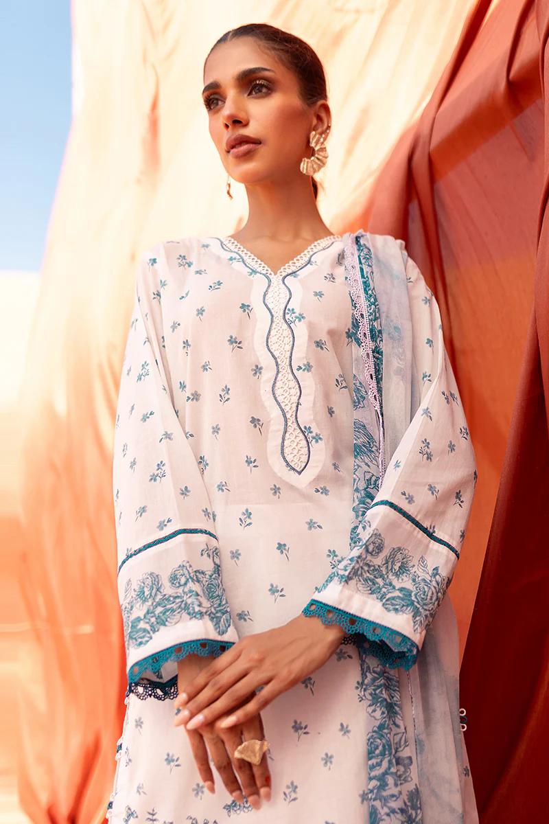 FLORET VOGUE-3 PIECE PRINTED LAWN SUIT - Image 3
