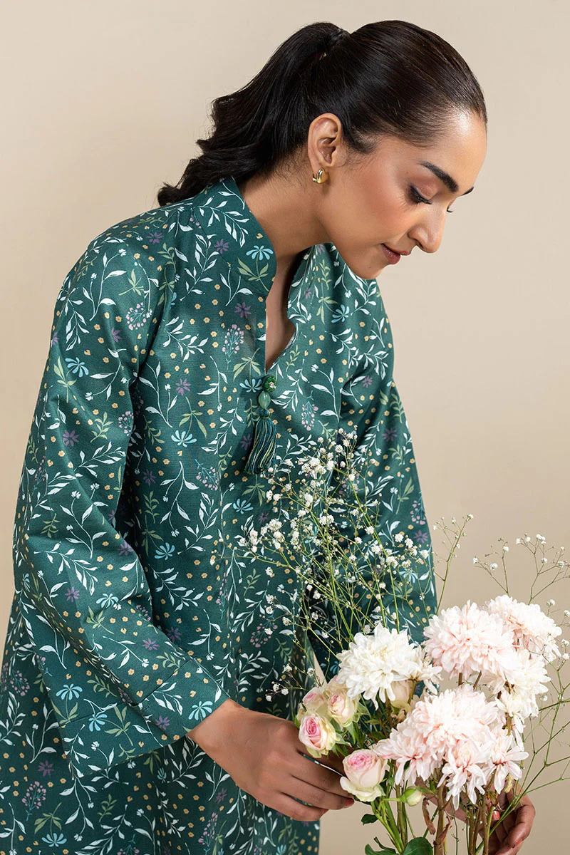 FOREST PINE-2 PC PRINTED KHADDAR SUIT - Image 6