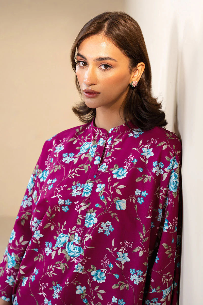 FUCHSIA GRACE-2 PC PRINTED KHADDAR SUIT - Image 3
