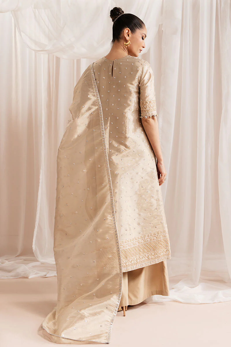 GILDED GLOW-4 PIECE EMBROIDERED SILK SUIT - Image 7