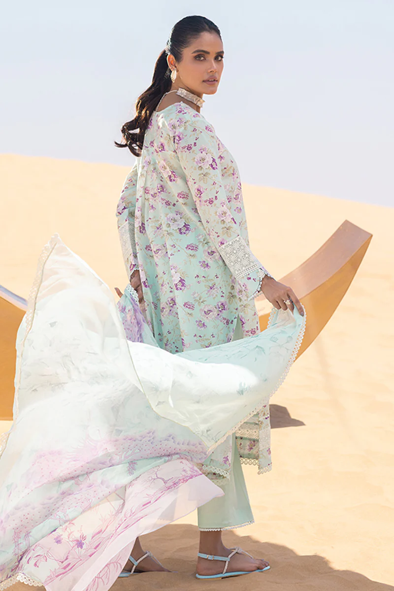GREY MIST-3 PIECE PRINTED LAWN SUIT - Image 8