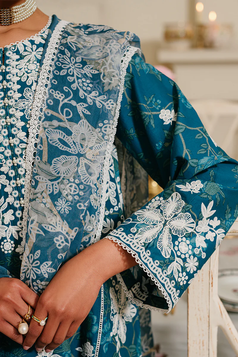 ICE BLOOM-3 PIECE EMBROIDERED LAWN SUIT - Image 4