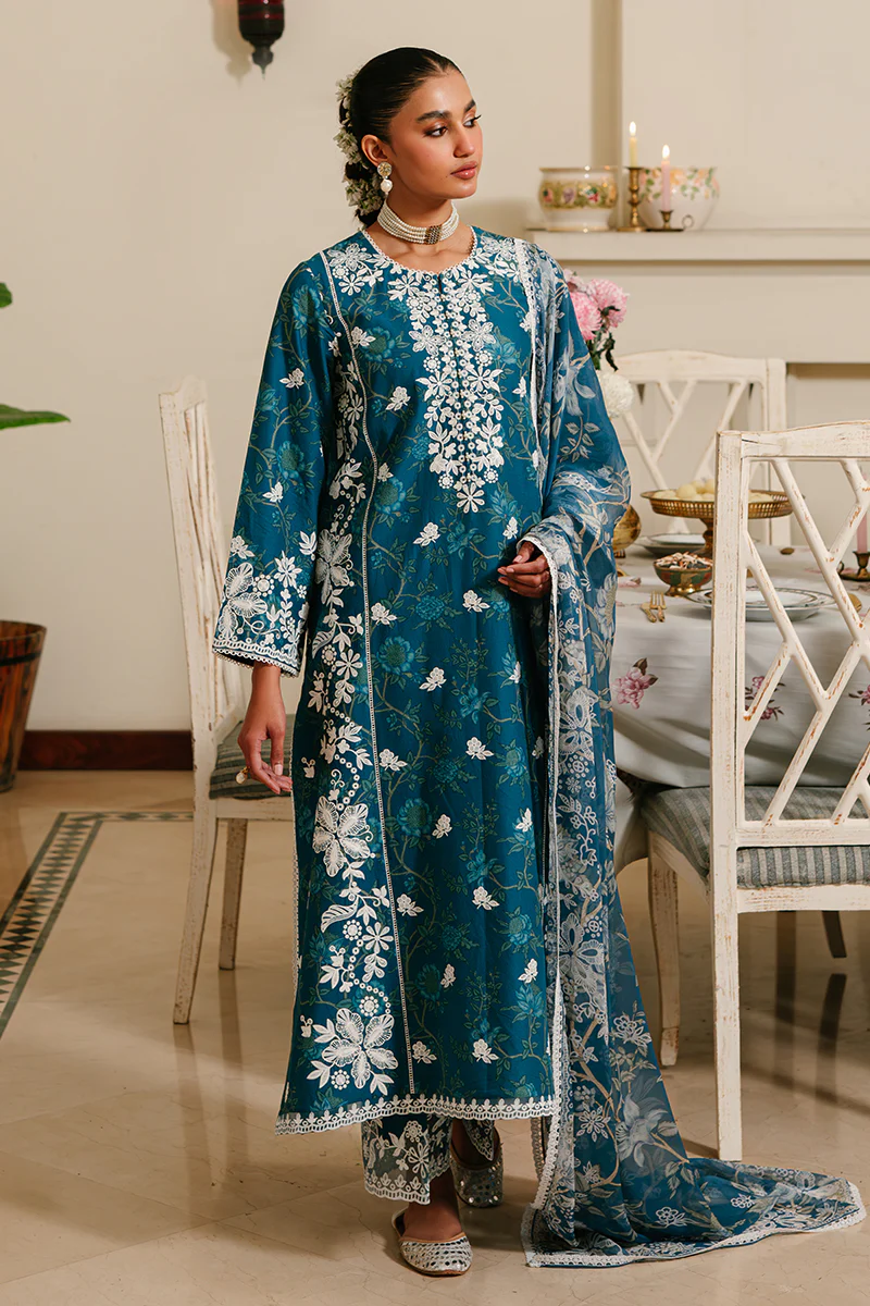 ICE BLOOM-3 PIECE EMBROIDERED LAWN SUIT - Image 7