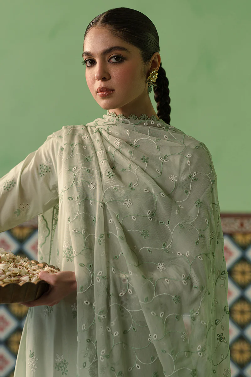 ICY MINT-3 PIECE CHIKANKARI SUIT - Image 2