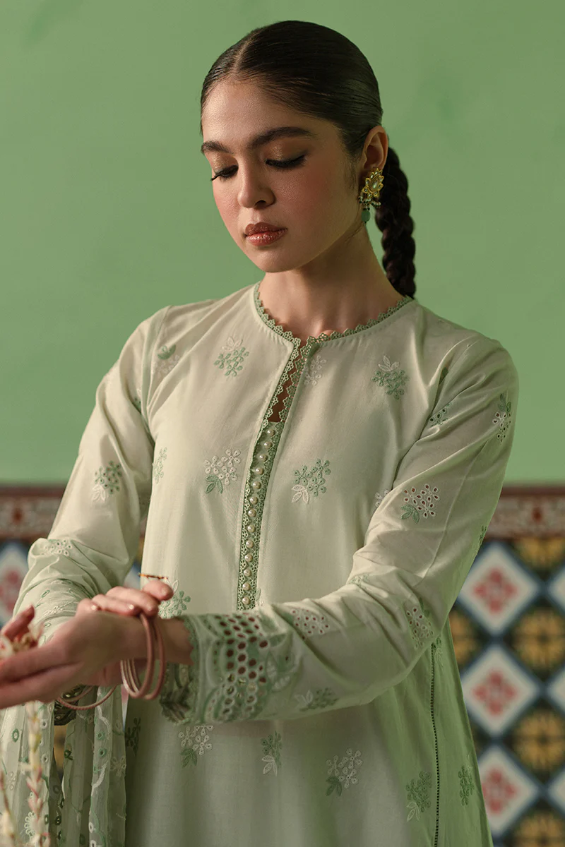 ICY MINT-3 PIECE CHIKANKARI SUIT - Image 3