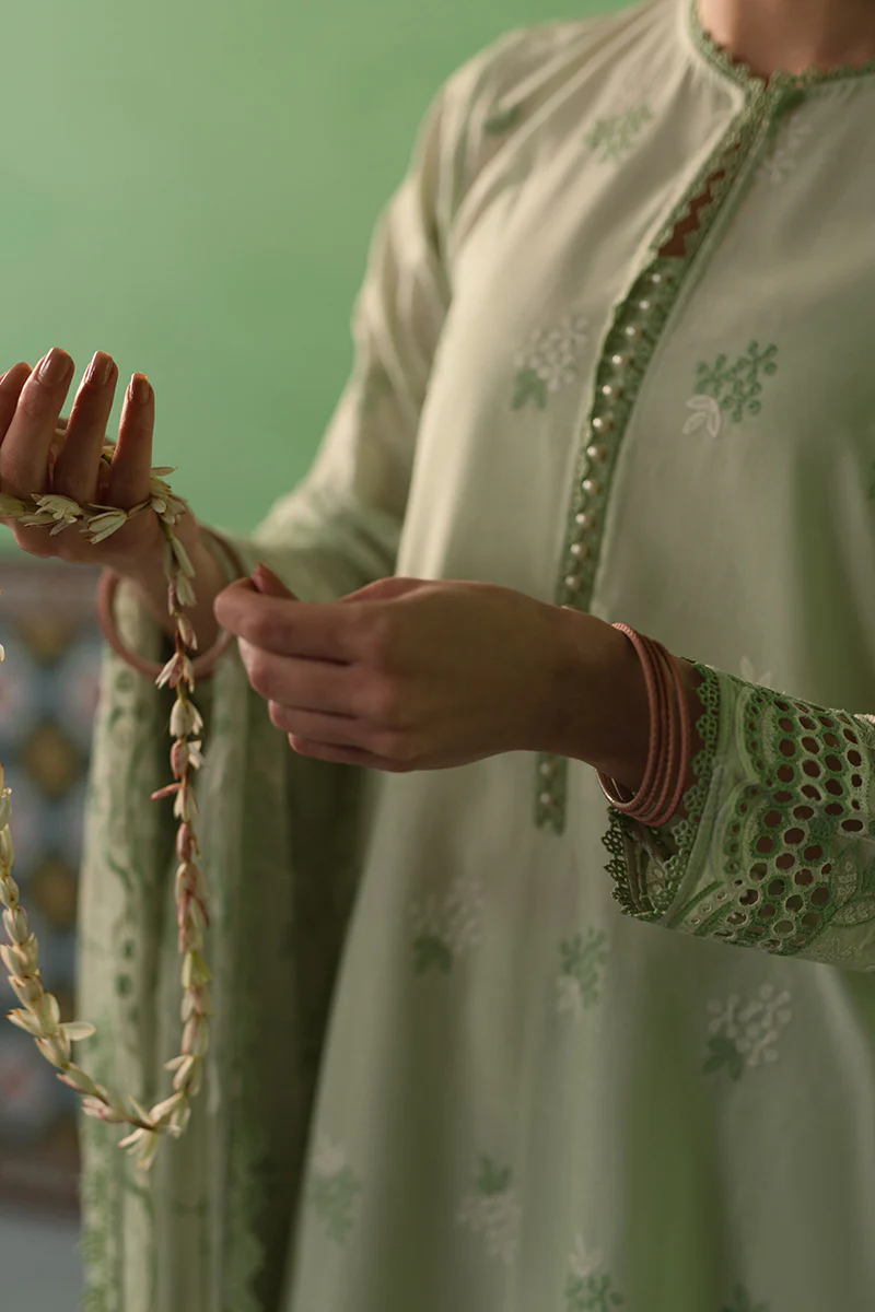 ICY MINT-3 PIECE CHIKANKARI SUIT - Image 9