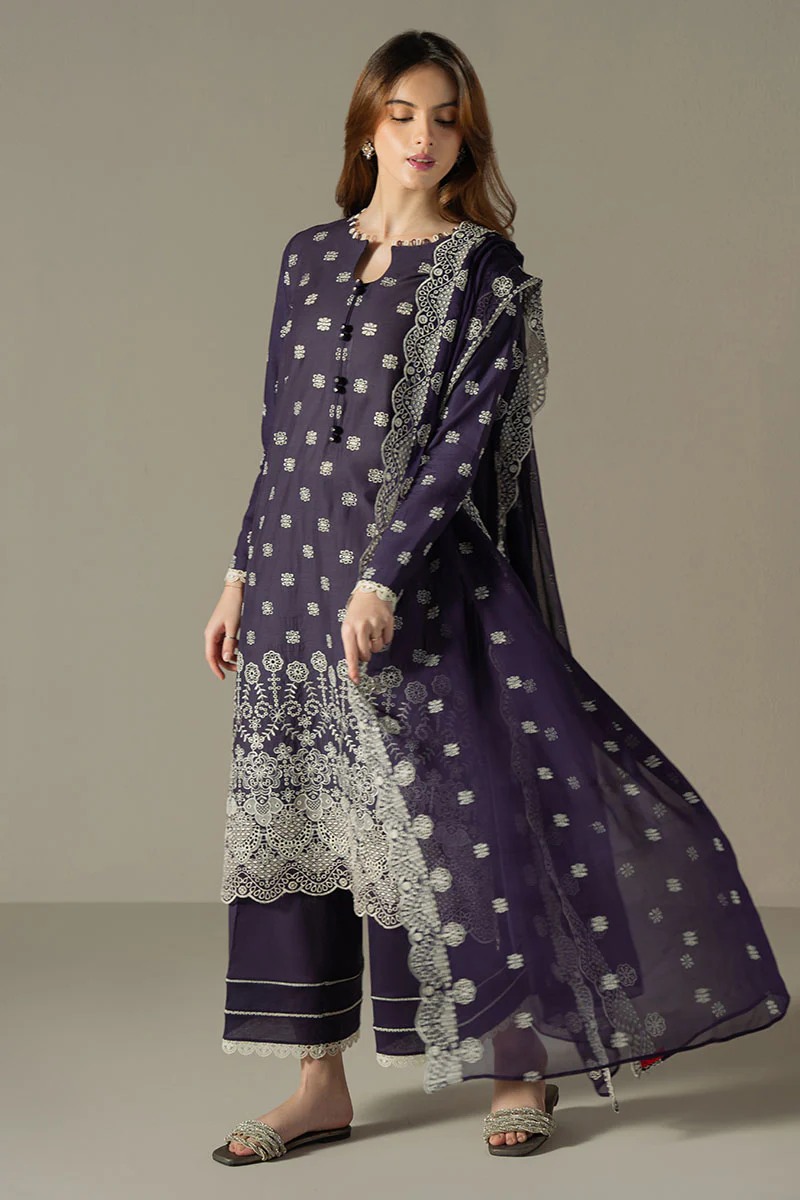 INDIGO ROYAL-3PC CHIKANKARI SUIT - Image 6