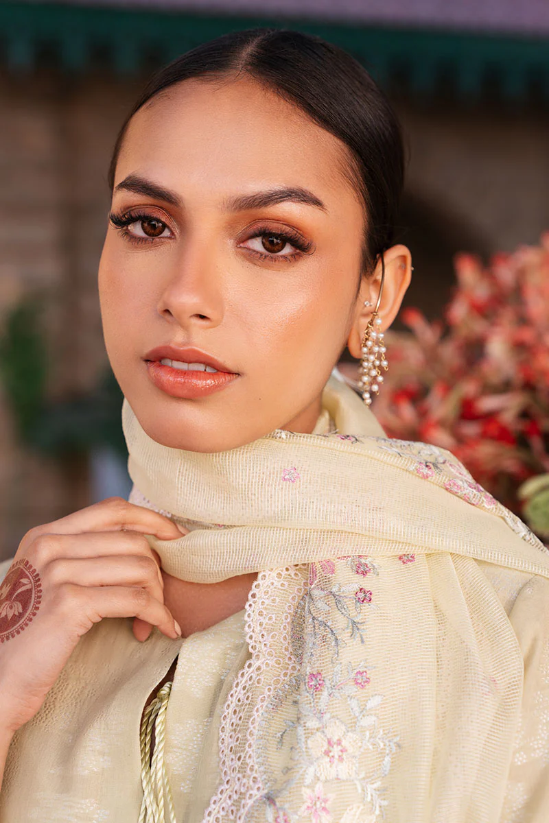 JASMINE GREEN-3 PC DYED JACQUARD SUIT - Image 5