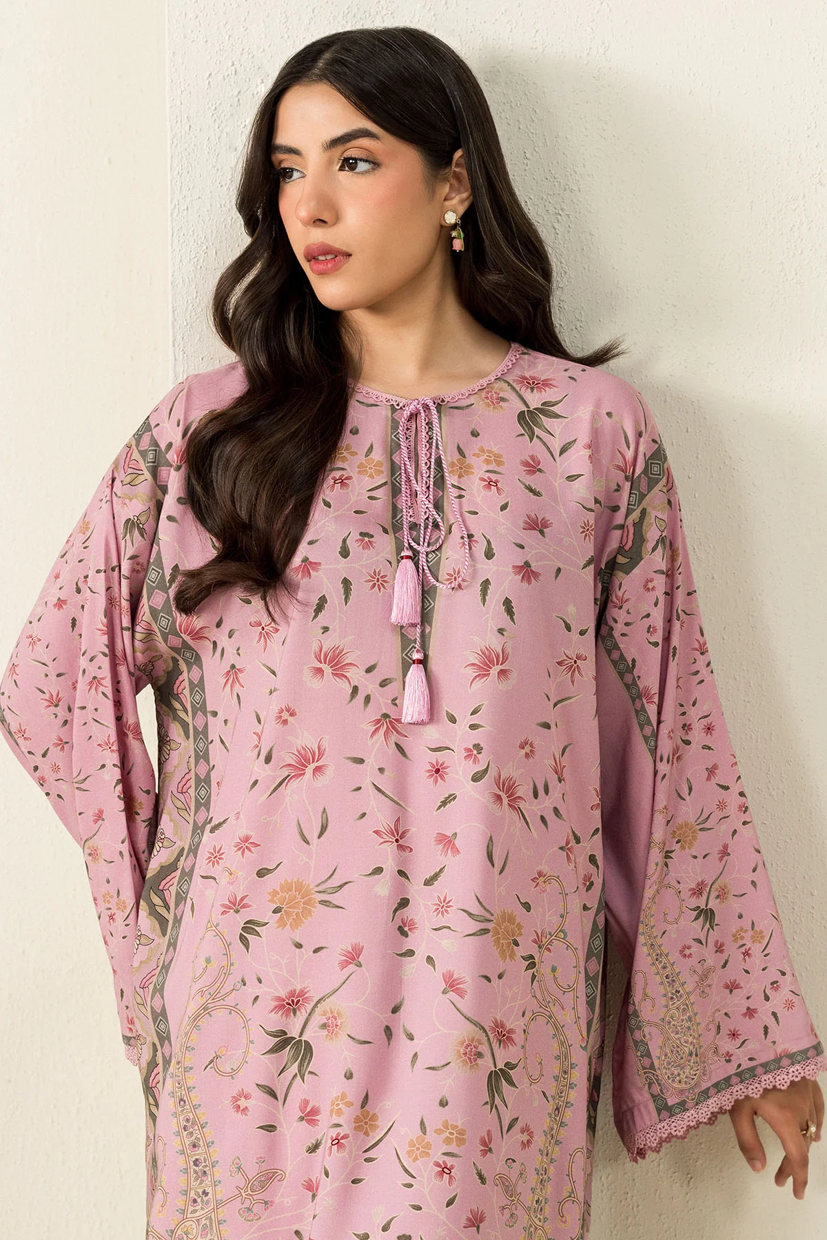 LILAC IMPRESSION-2PC LINEN PRINTED SUIT - Image 5