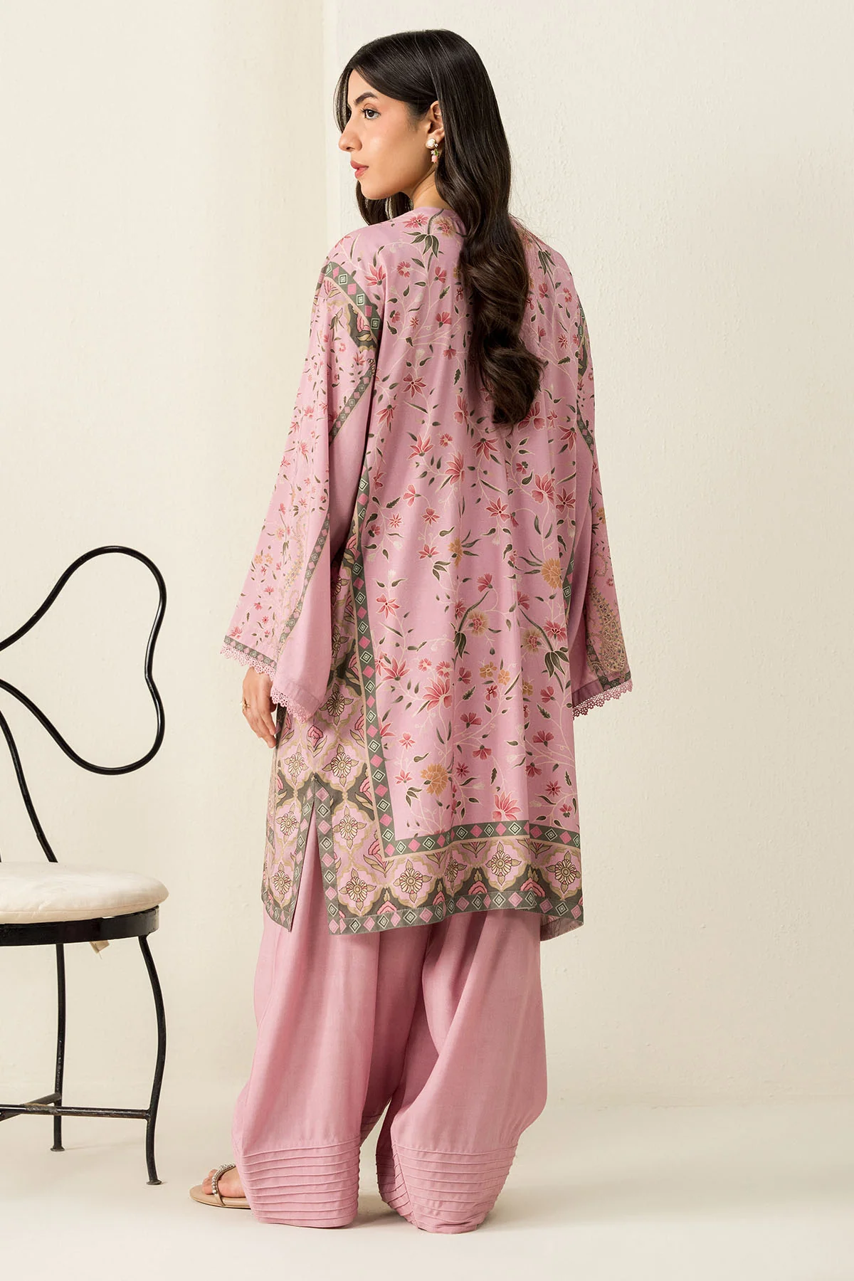 LILAC IMPRESSION-2PC LINEN PRINTED SUIT - Image 7