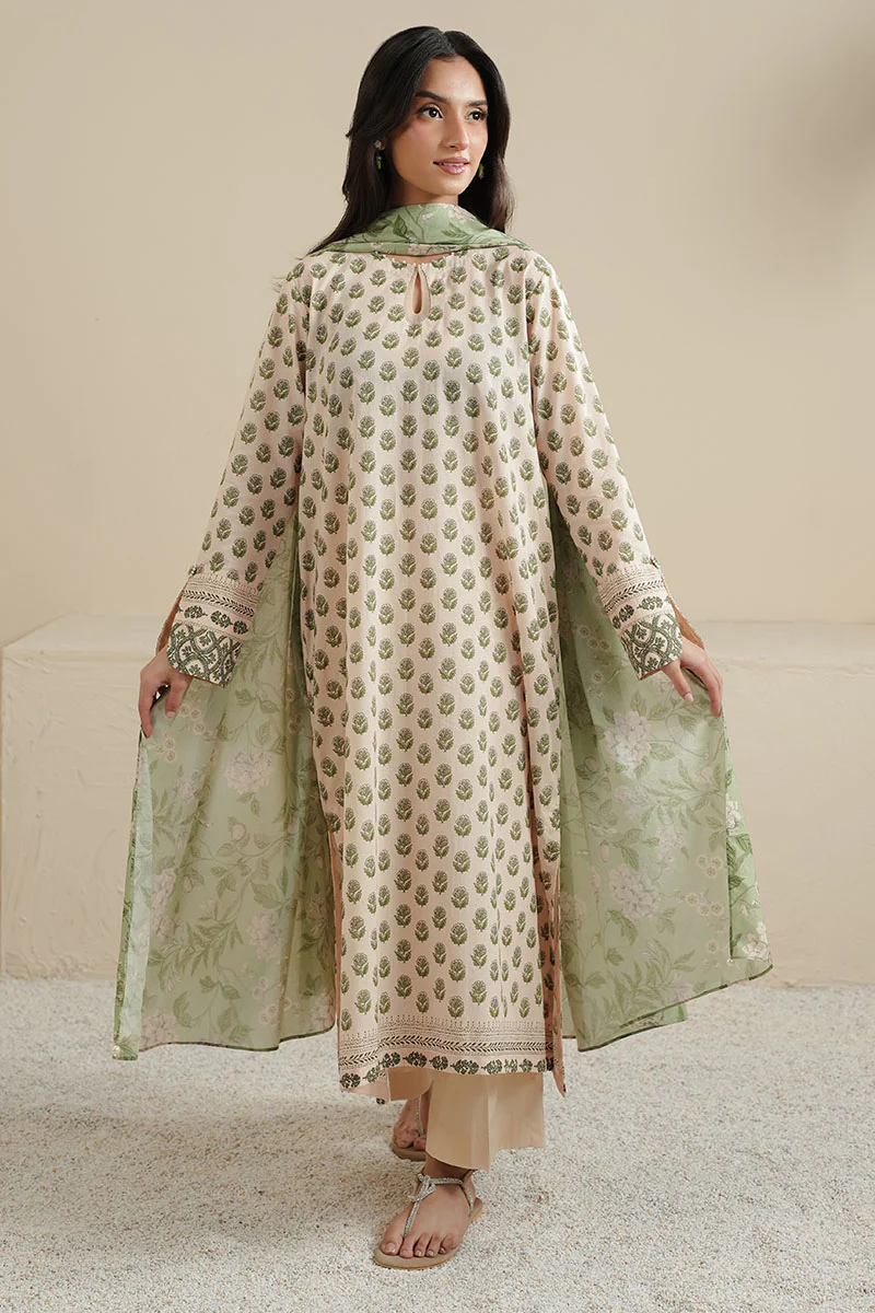 LILY GRACE-3PC PRINTED LAWN SUIT - Image 5