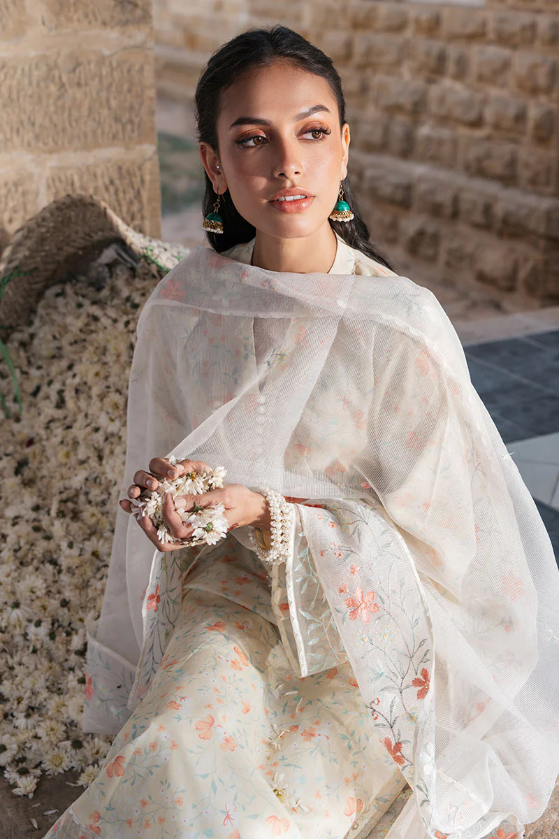 LIME DEW-3 PC PRINTED LAWN SUIT - Image 5