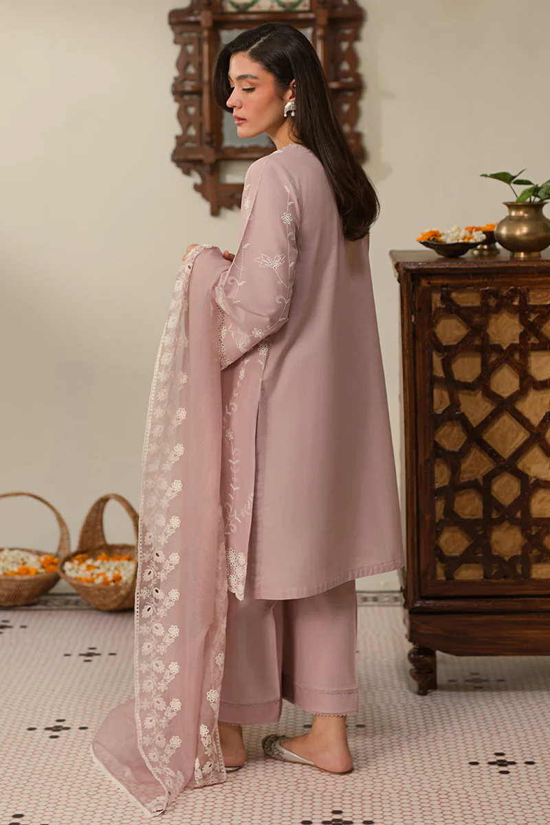 MAUVE GLAM-3 PC CHIKANKARI SUIT - Image 8