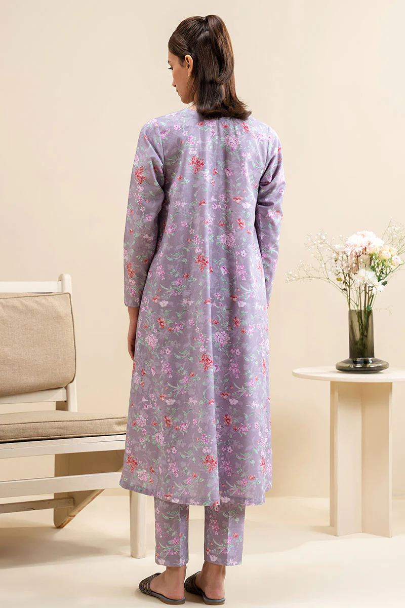 MAUVE HAZE-2 PC PRINTED KHADDAR SUIT - Image 7