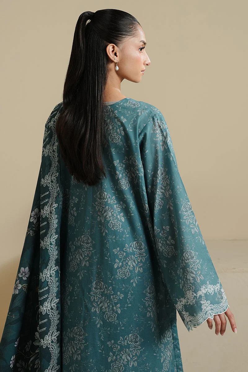 MIDNIGHT TWILIGHT-3PC PRINTED LAWN SUIT - Image 6