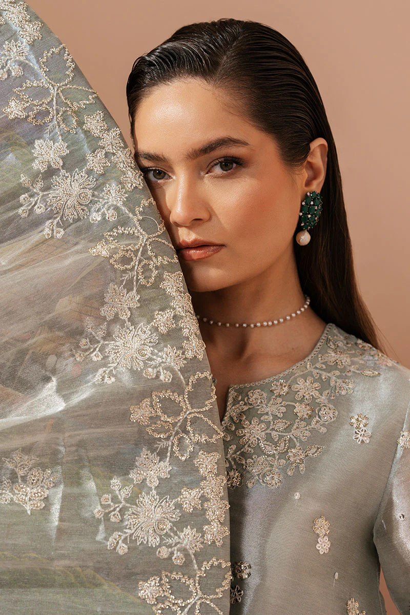 MINT AURA-4 PIECE EMBROIDERED SILK SUIT - Image 5