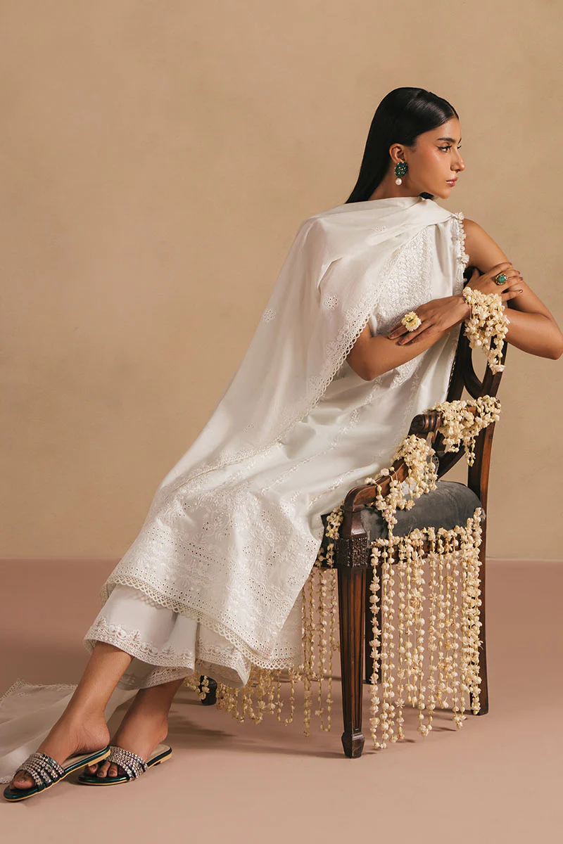 MISTY GREEN- 3PC EMBROIDERED LAWN SUIT - Image 3