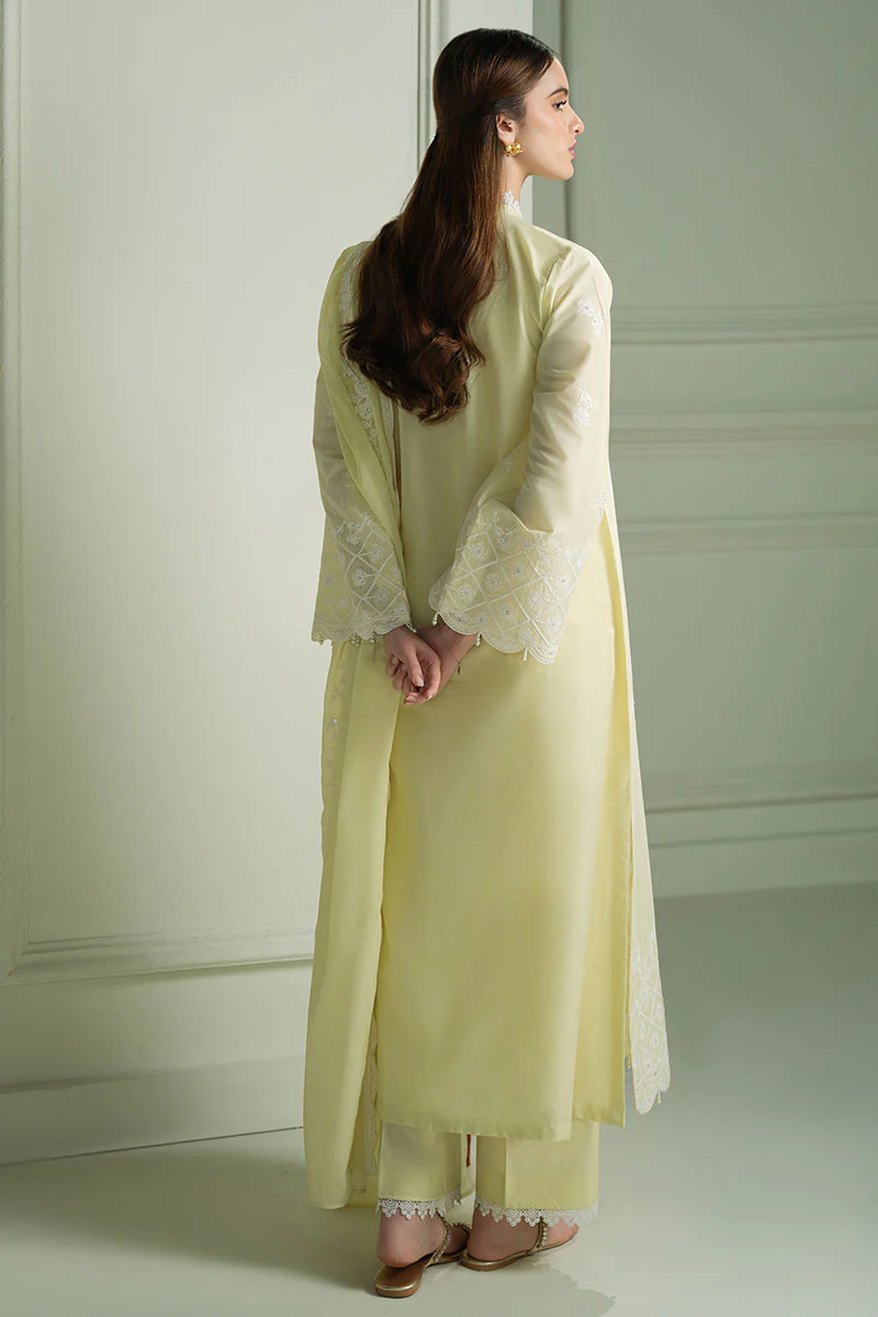MISTY HAZE- 3PC EMBROIDERED LAWN SUIT - Image 6
