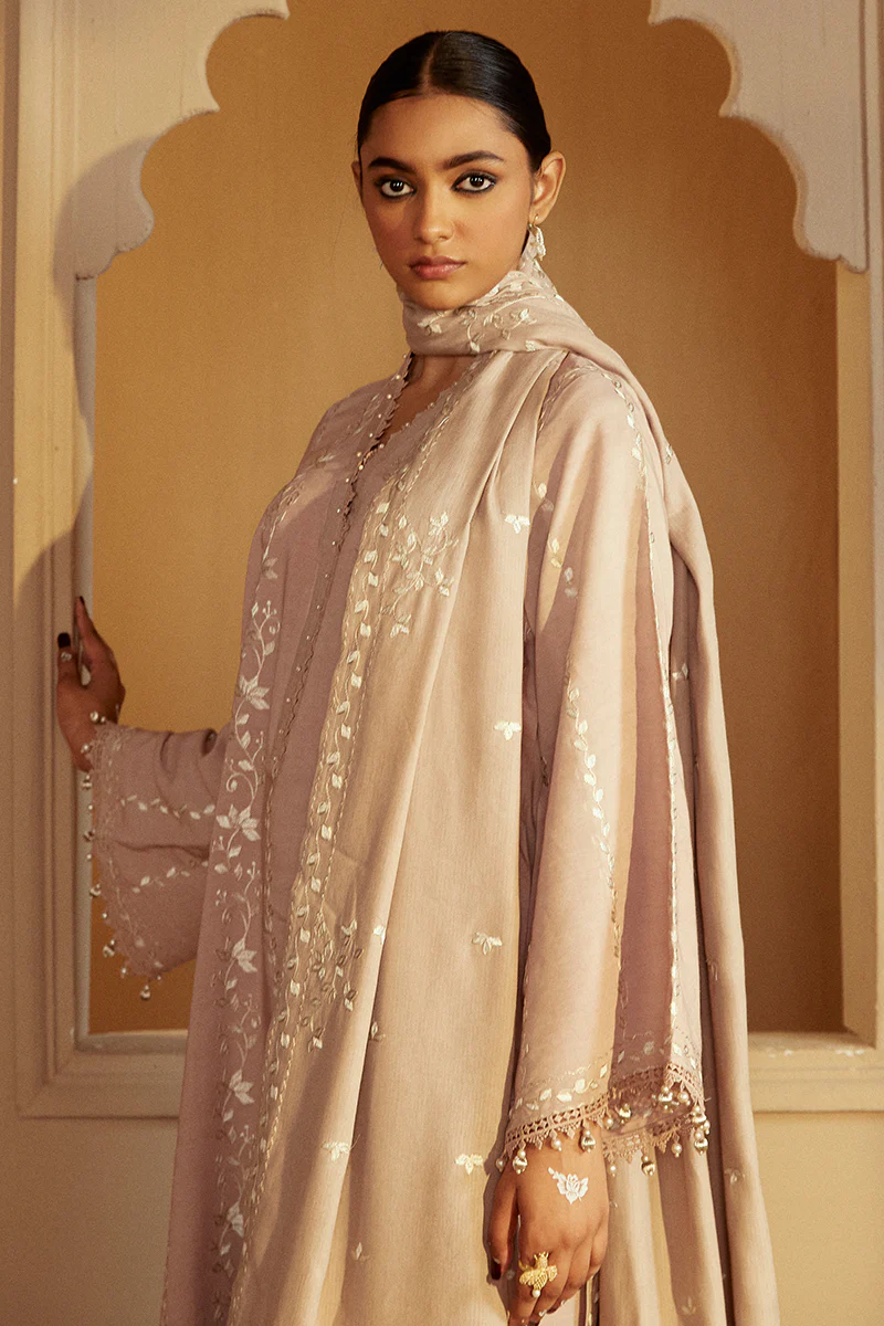 MOONLIGHT MUSE-3 PC MARINA EMBROIDERED SUIT - Image 4