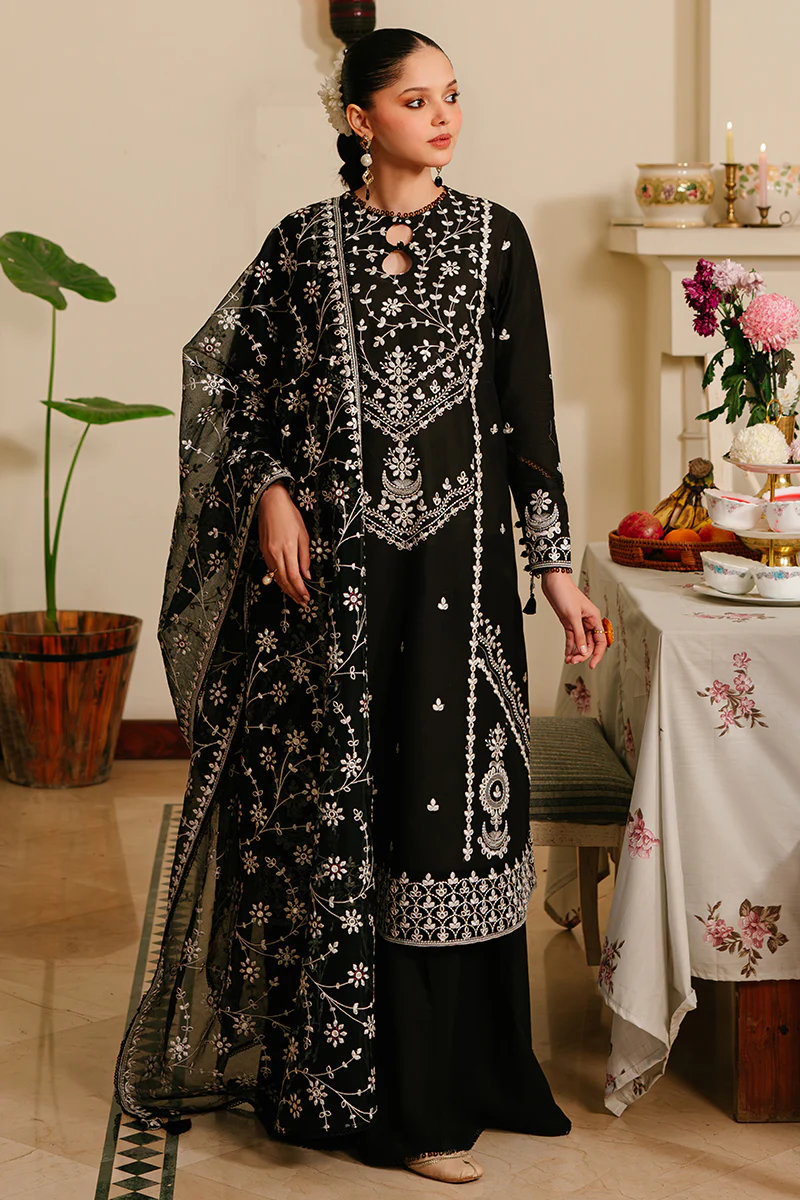 NOIR ORNATE-3 PIECE EMBROIDERED LAWN SUIT - Image 6