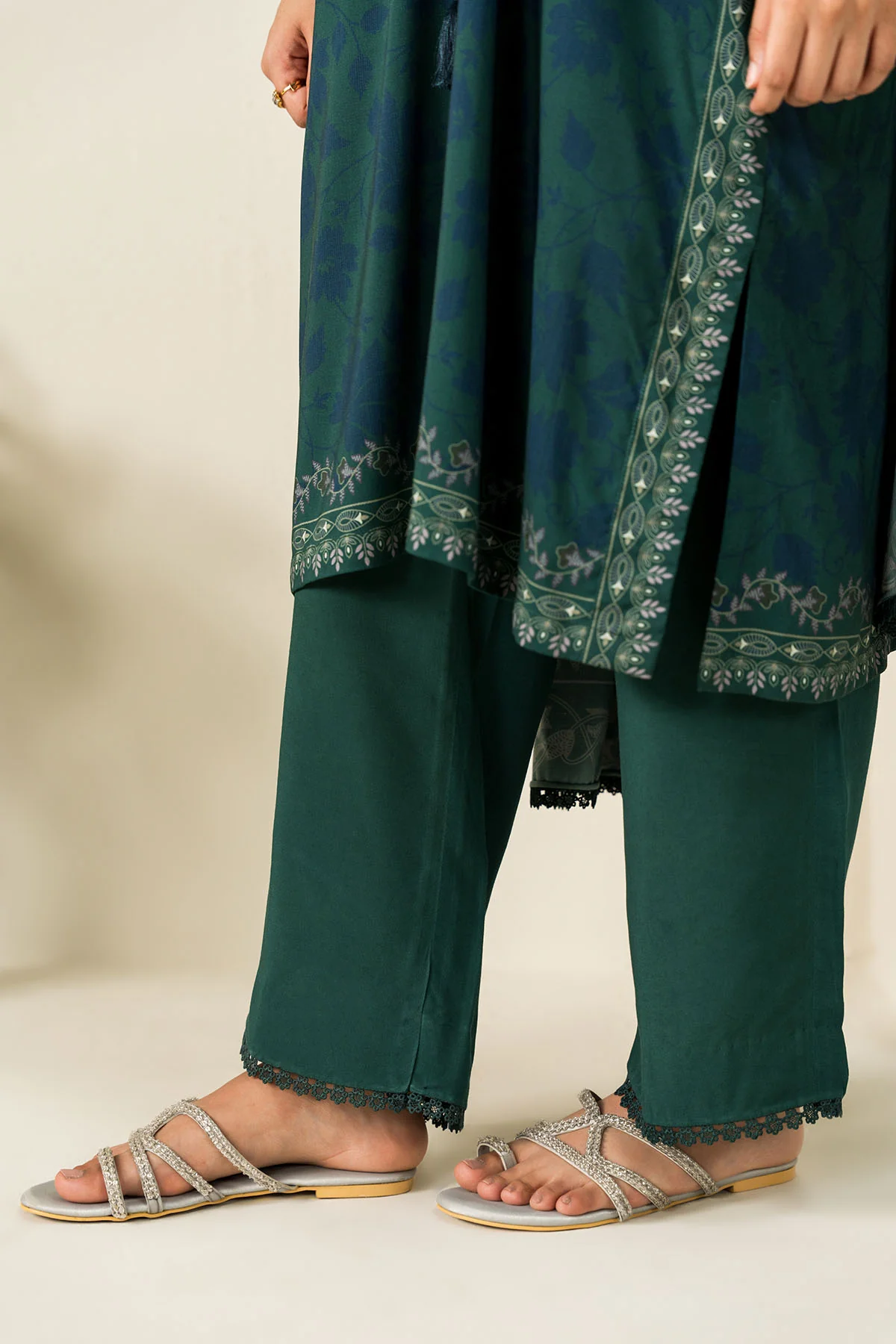 OCEAN MEADOW-3PC LINEN PRINTED SUIT - Image 3