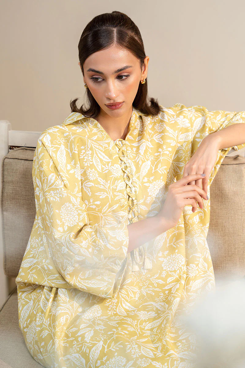 OCHRE CHARM-2 PC PRINTED KHADDAR SUIT - Image 7