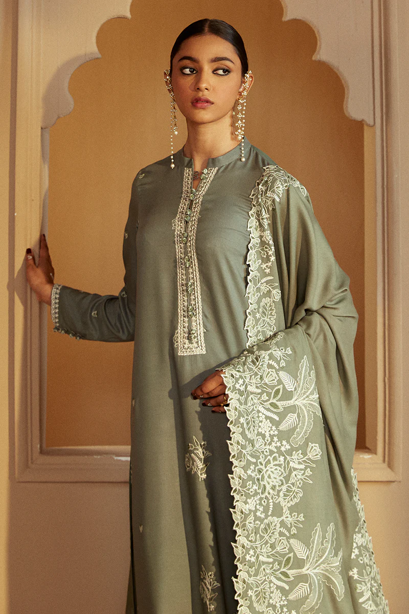 OLIVE GARDEN-3 PC MARINA EMBROIDERED SUIT - Image 3